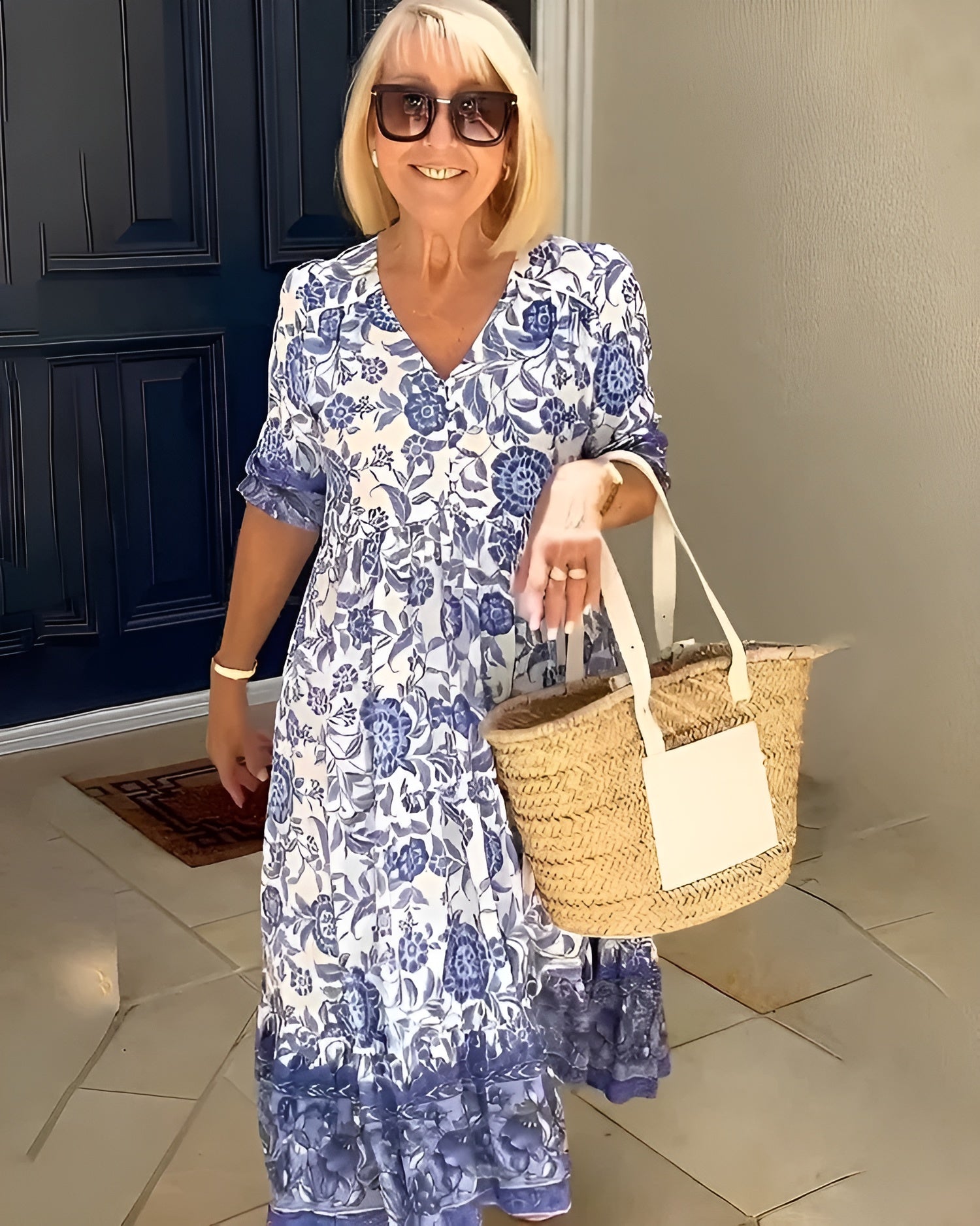 Evelyne | Elegancka Sukienka Kwiatowa