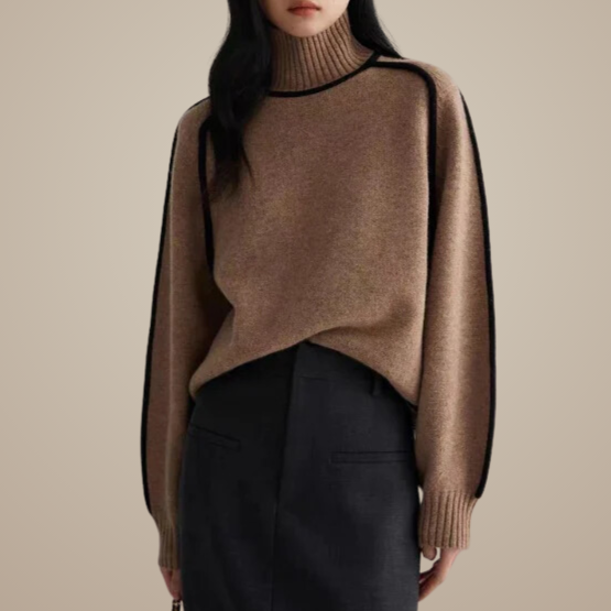 Emily - Sweter z golfem