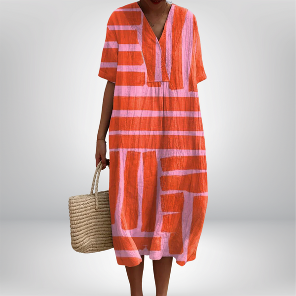 Dominika | Elegancka Sukienka Geometryczna