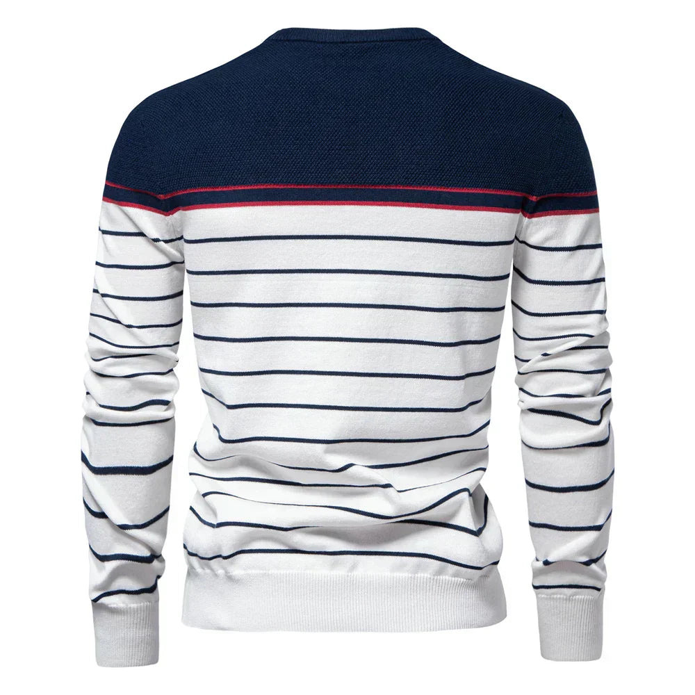 Adrien™ | Sweter w paski marynarski