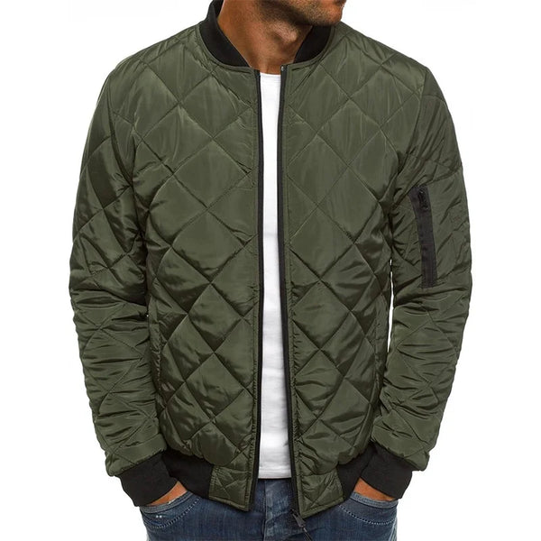 Colby | KURTKA CASUAL PREMIUM JAKOŚCI Z WZOREM DIAMENTOWYM