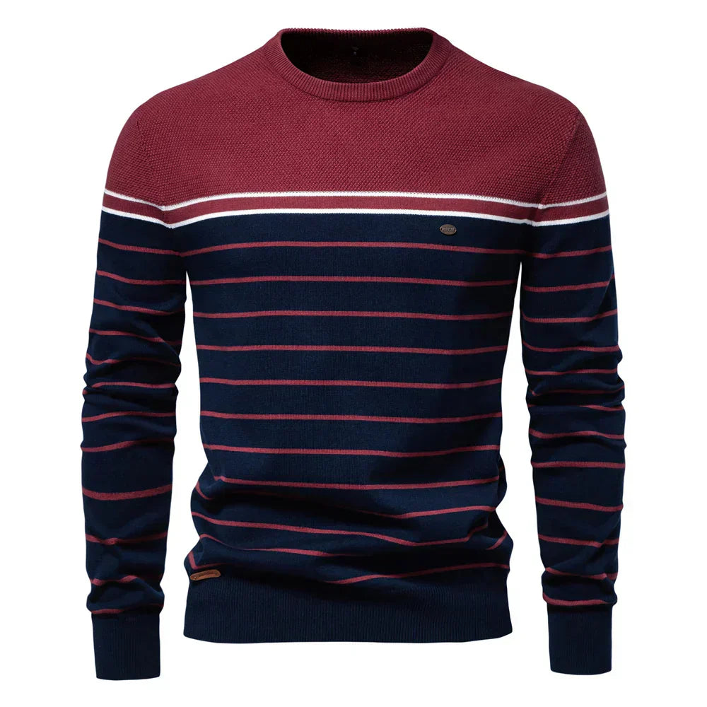 Adrien™ | Sweter w paski marynarski