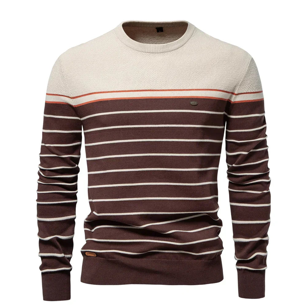 Adrien™ | Sweter w paski marynarski