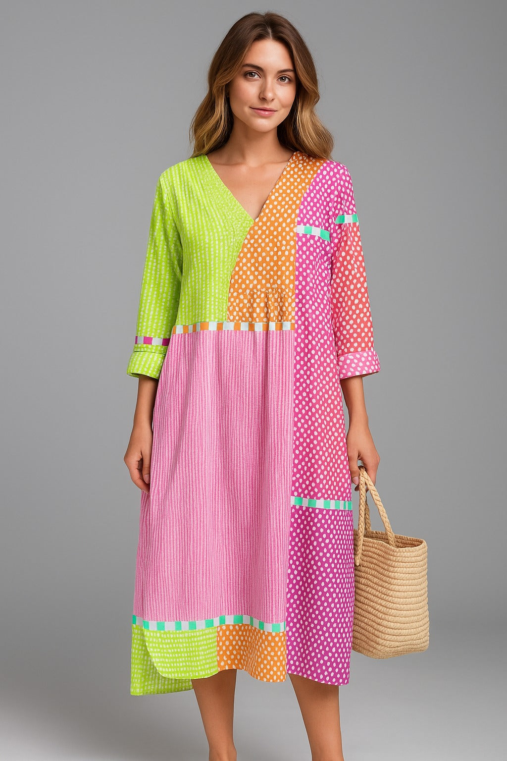 May™ | Elegancka Sukienka Geometryczna