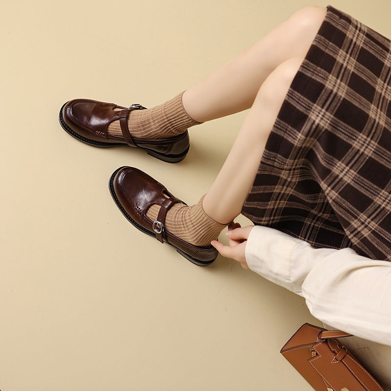 Christabel™ | Ręcznie robione buty Mary Jane na pasku T