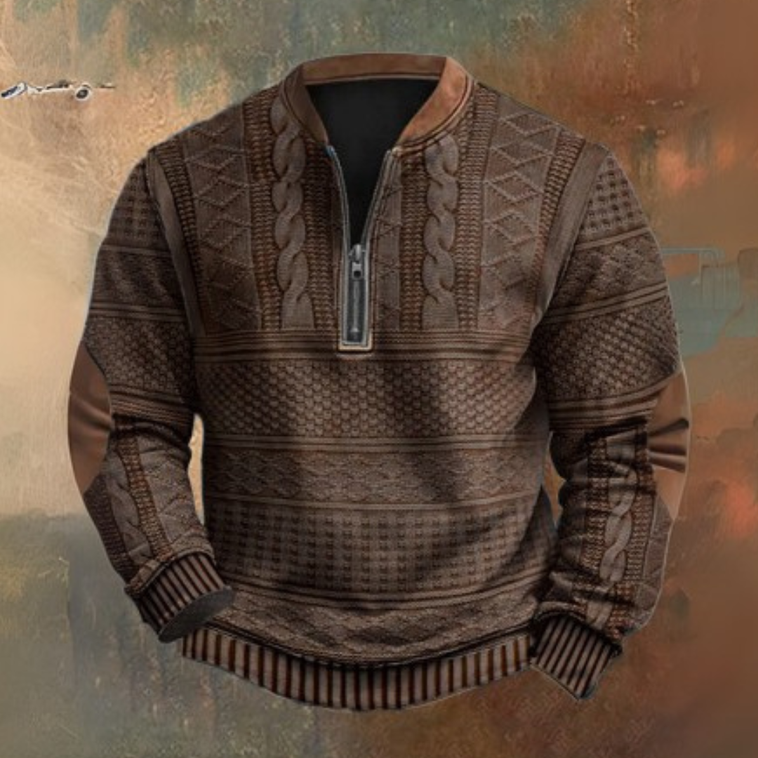 Sweter z ćwierć zamkiem