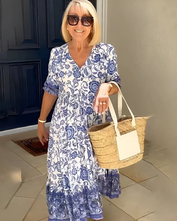 Evelyne | Elegancka Sukienka Kwiatowa