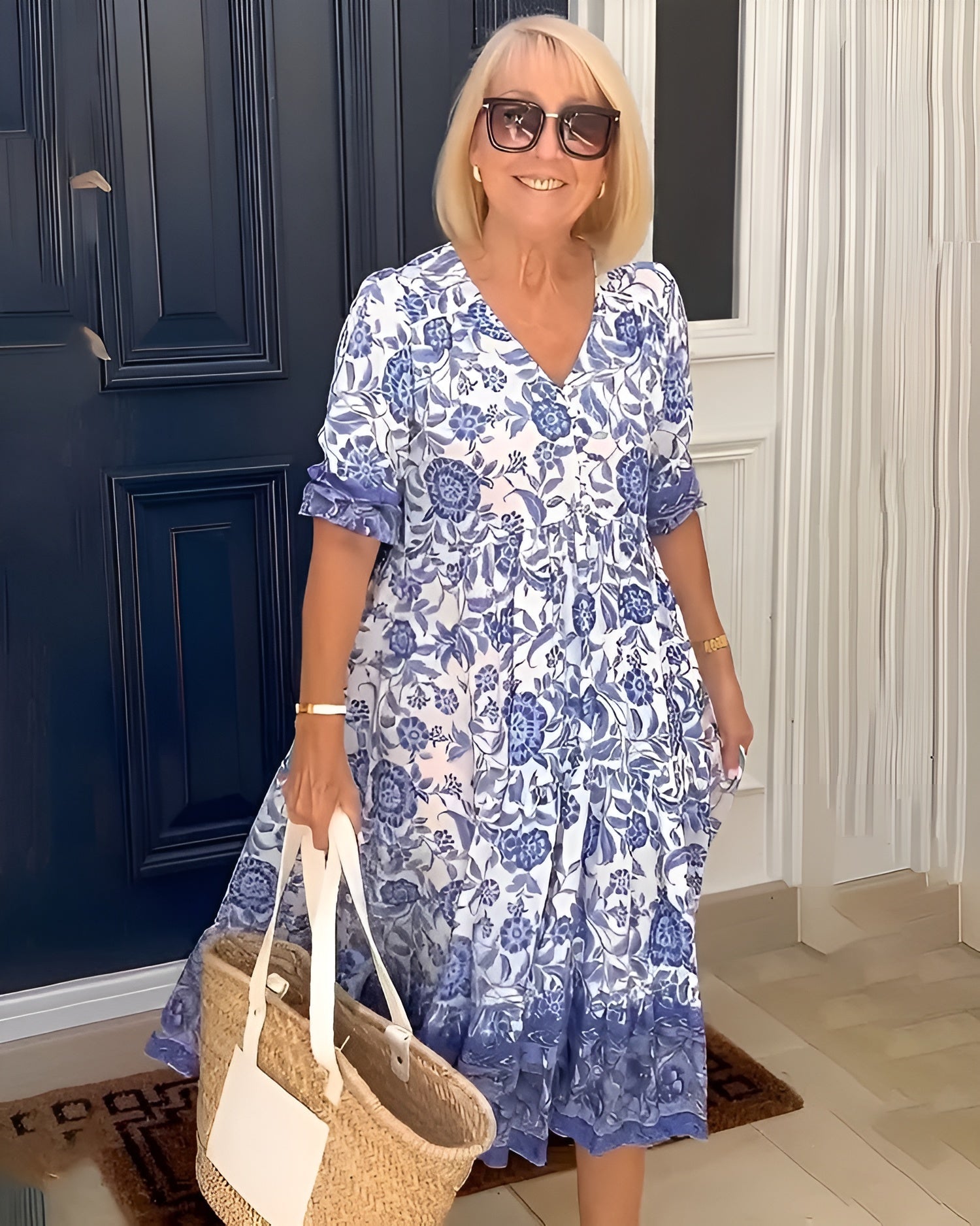 Evelyne | Elegancka Sukienka Kwiatowa