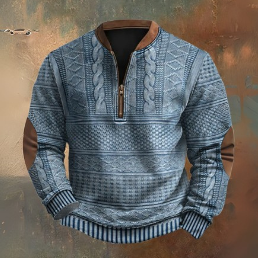 Sweter z ćwierć zamkiem