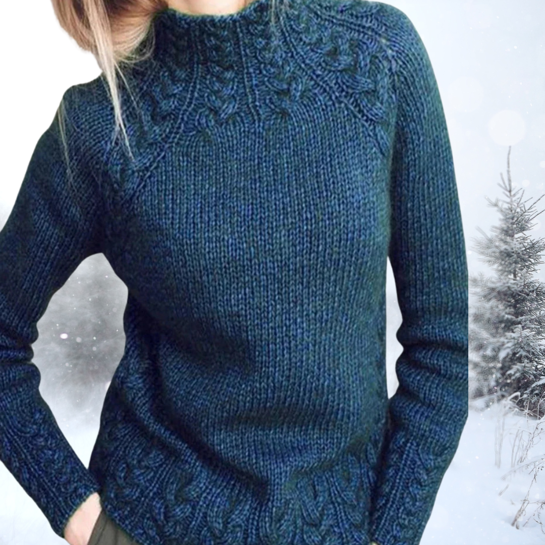 Bernadette | Sweter vintage z golfem