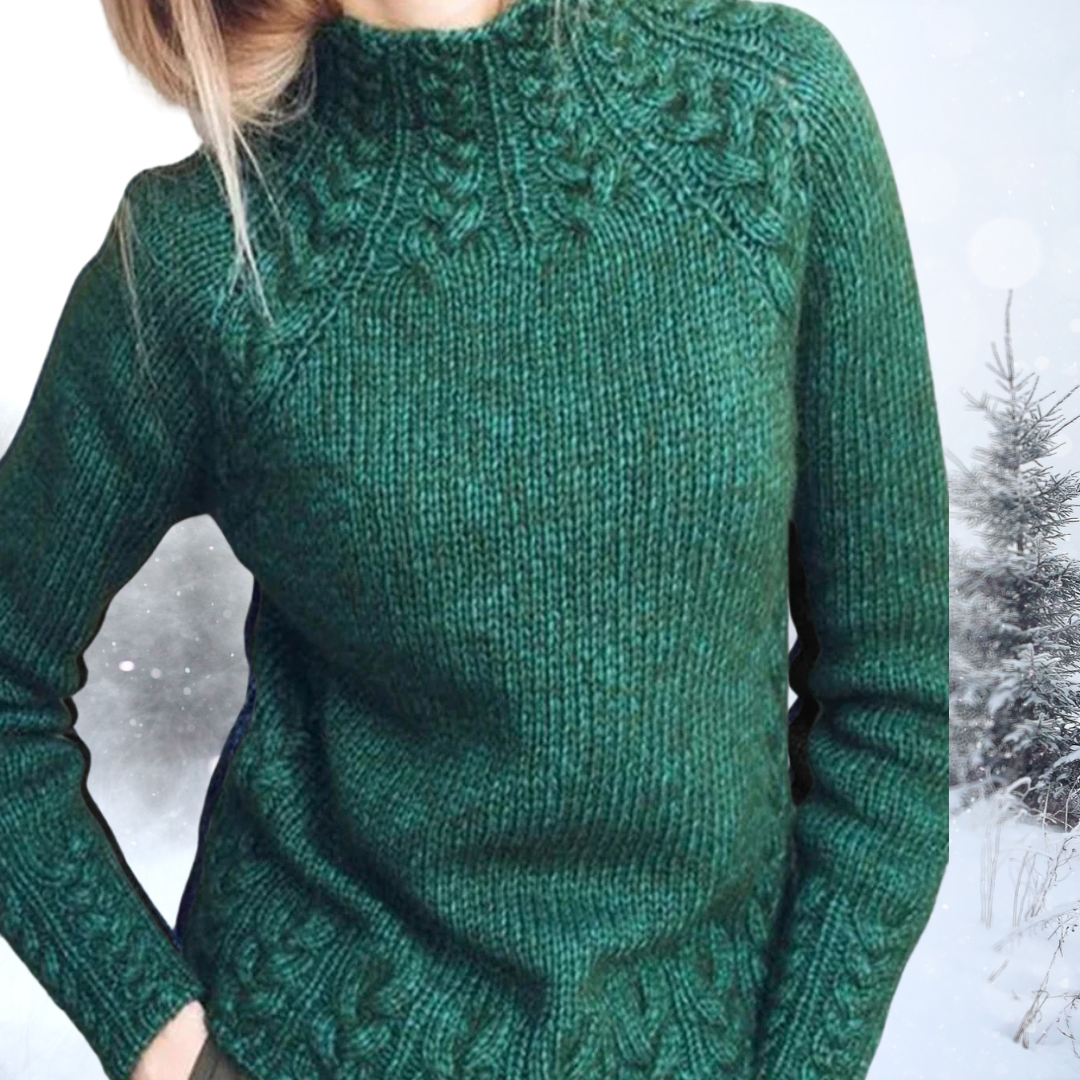 Bernadette | Sweter vintage z golfem