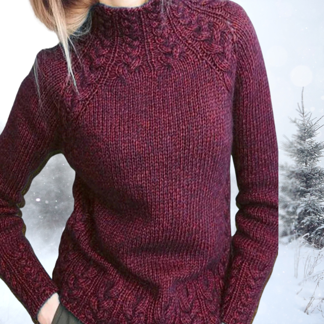 Bernadette | Sweter vintage z golfem