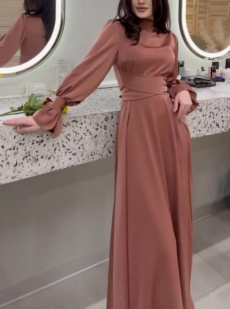 ItalianFrost - Sukienka Chiffon Maxi