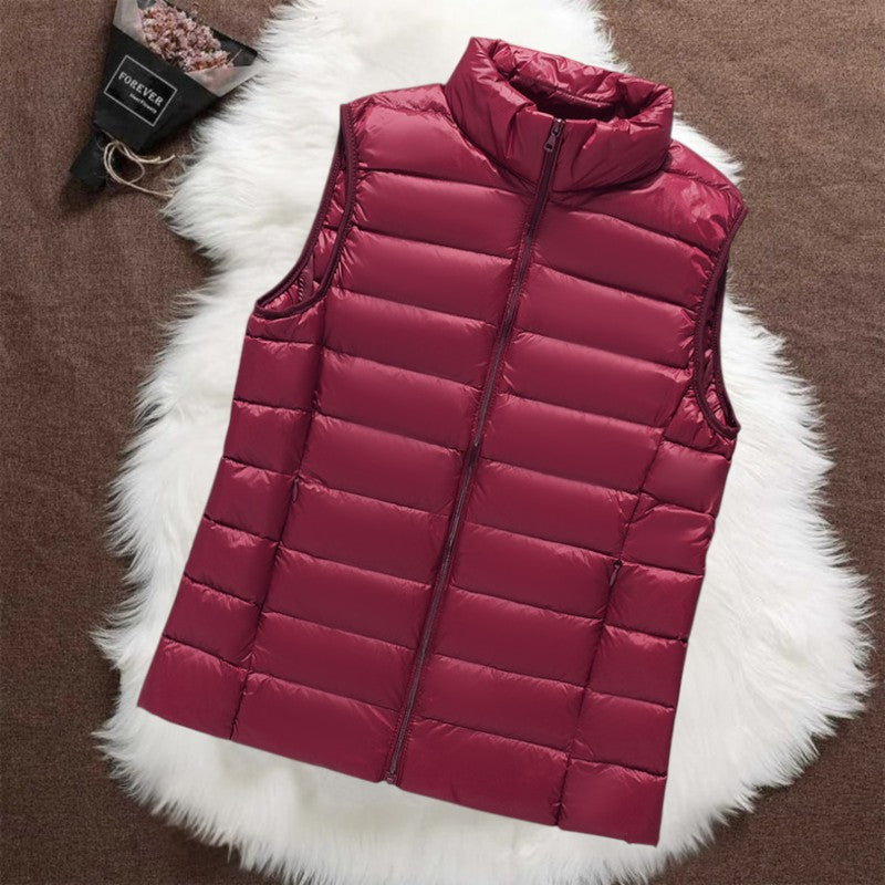 Isa Padded Gilet | Ciemnoczerwony