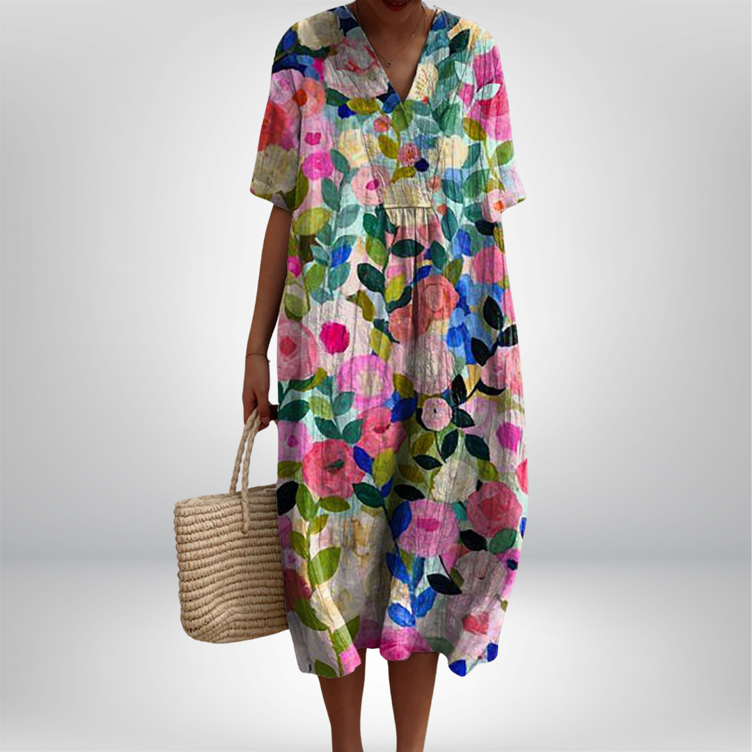 Bente | Vintage Kwiatowa Sukienka