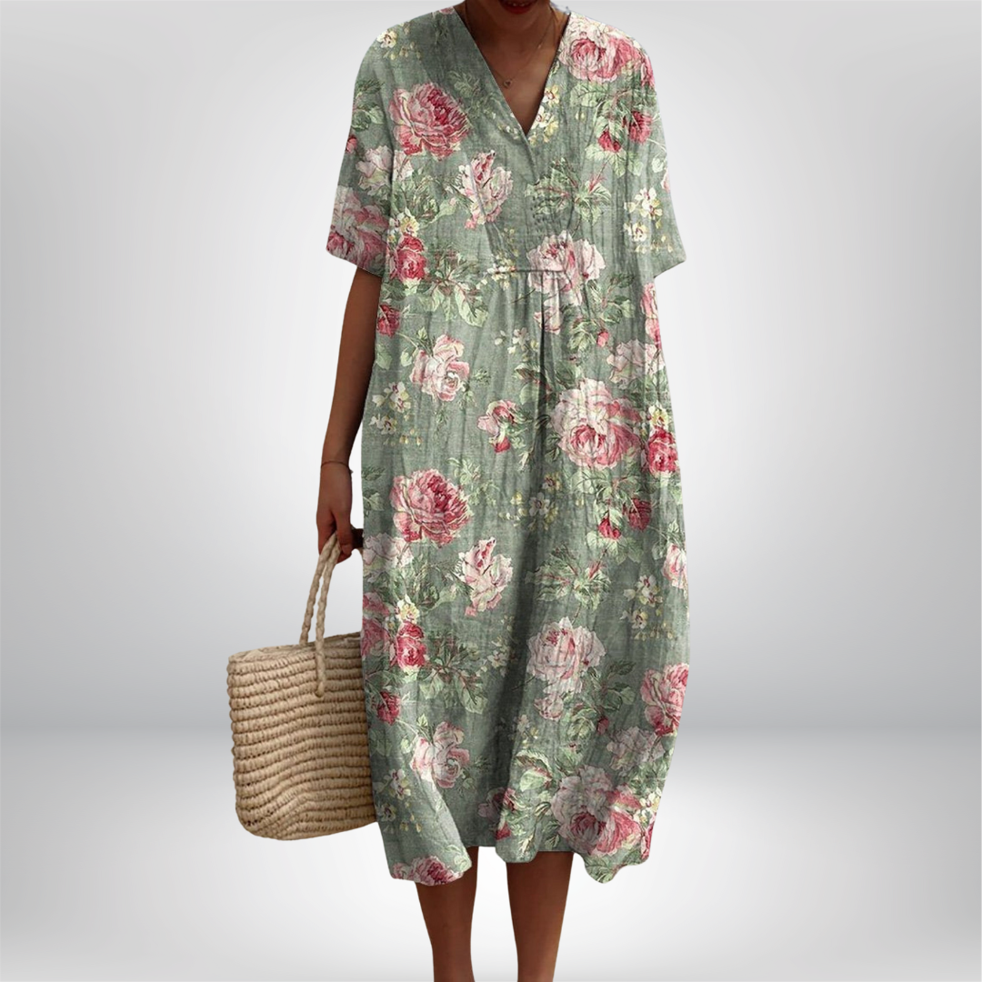 Lina | Sukienka Vintage w Kwiaty