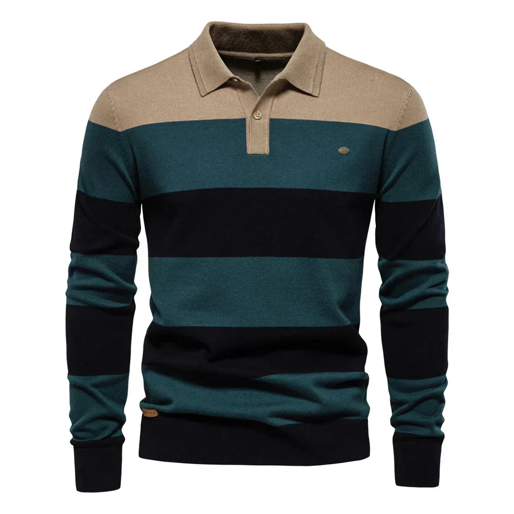 Theo™ | Sweter w Cienkie Paski