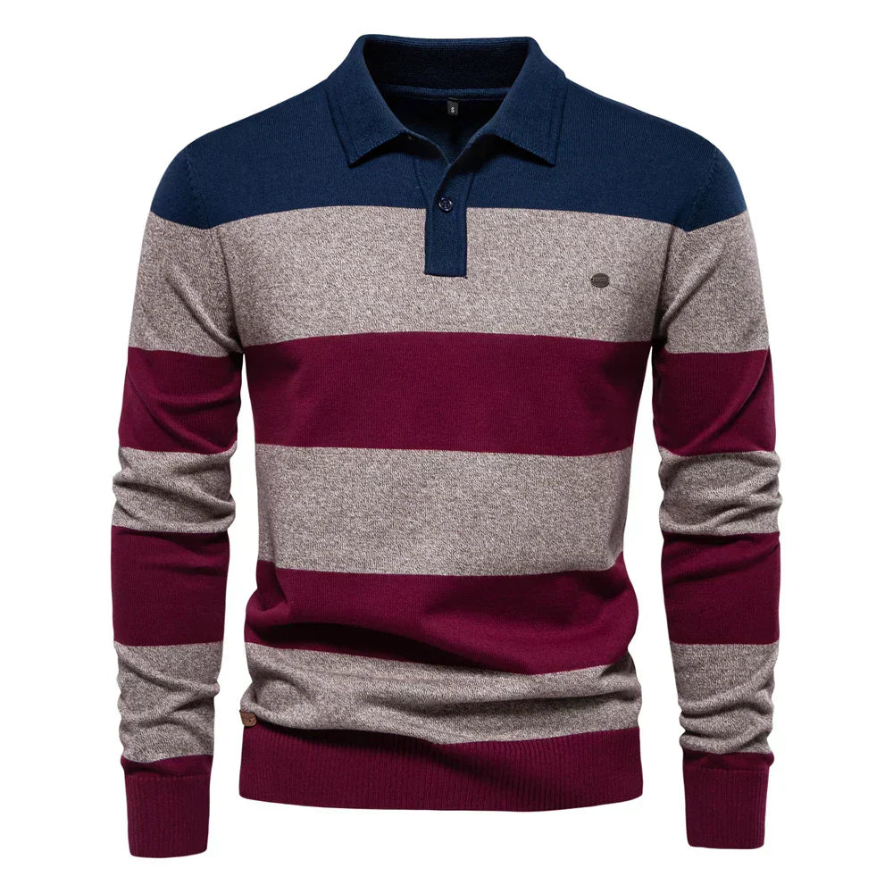 Theo™ | Sweter w Cienkie Paski