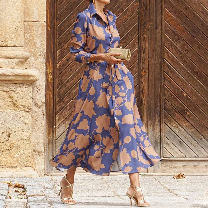 Élise | Elegancka sukienka z długim rękawem