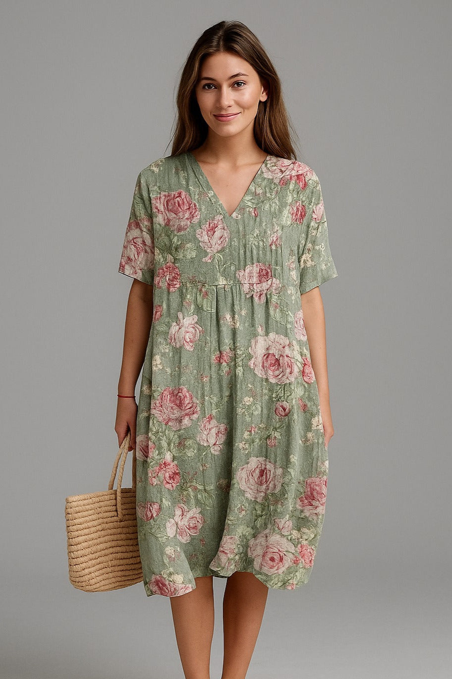 Lina | Sukienka Vintage w Kwiaty