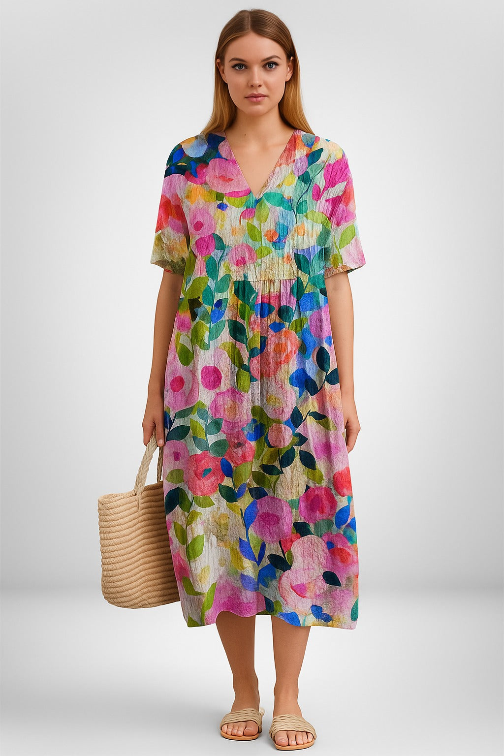 Bente | Vintage Kwiatowa Sukienka