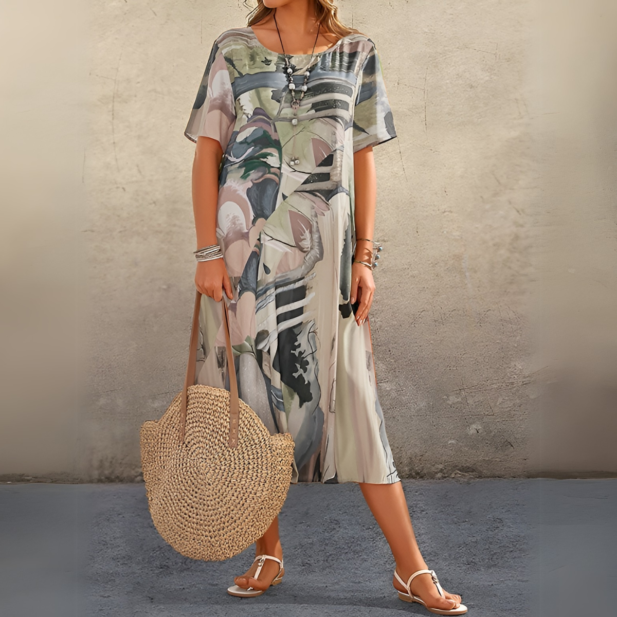 Joelle | Kwiatowa, przewiewna i elegancka sukienka