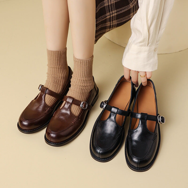 Christabel™ | Ręcznie robione buty Mary Jane na pasku T